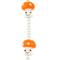 12 Pack: Orange Lampwork Glass Mushroom Beads by Bead Landing™